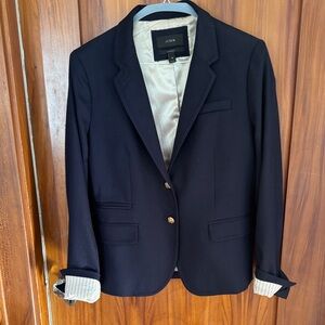 J. Crew Women's Navy Blazer with Gold Buttons